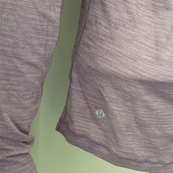 Lululemon Meant To Move Long Sleeve Shirt Heathered Dusty Dawn size 4 - Picture 8 of 10